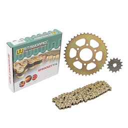 [W78193] KIT TRANSMISION BAJAJ ROUSER NS200 (6 AGU.) 39/14 520H-108L C/CAD. DOR. STD