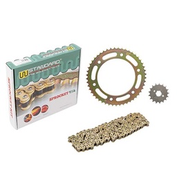 [W89027] KIT TRANSMISION HONDA XR 150L (49/17) 428H-132L C/CAD. DOR STD