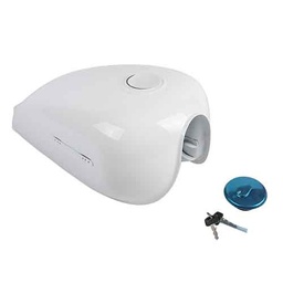 [W89599] TANQUE DE NAFTA C/TAPA SUZUKI GN125 BLANCO STD
