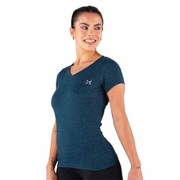 [YAK100] REMERA RUNNING MUJER JASPEADA PETROLEO M YAKKA (4015)