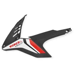 [MTC0462] CACHA TANQUE HONDA XR190L ROJA LADO IZQUIERDO MTC