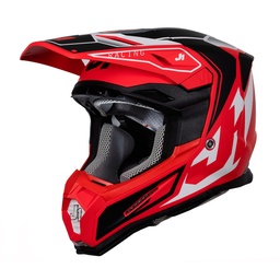 [J22008] CASCO J22F FIBRA DE VIDRIO TALENT BLACK/RED XL JUST1